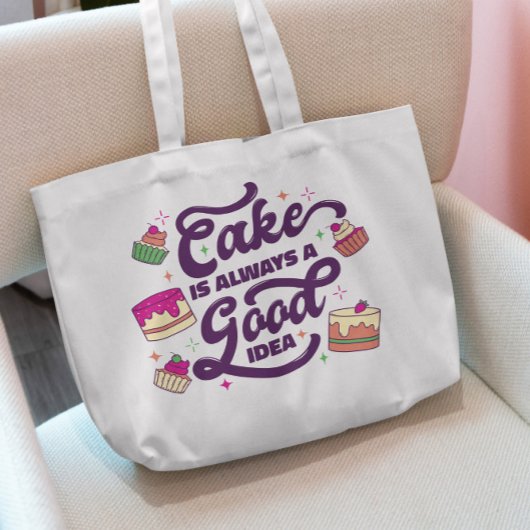 Sac fourre-tout de lettres de gâteau