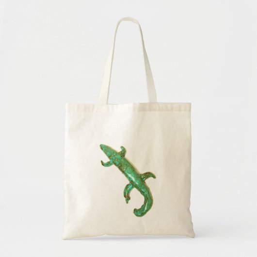 sac fourre-tout de lézard vert (Devant)