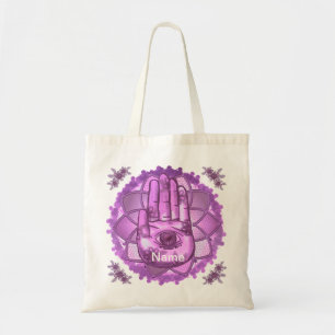 Sac fourre-tout de Lotus rose main Hamsa