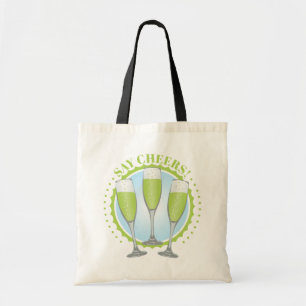 Sac fourre-tout de Lunettes de Champagne Verte Mim