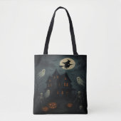 Sac fourre-tout de maison hantée d'Halloween (Devant)