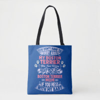 sac fourre-tout de maman "Boston Terrier".
