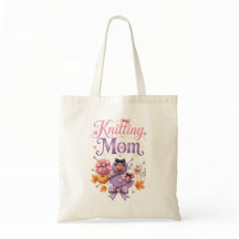 Sac fourre-tout de maman tricotant pour Halloween