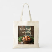 Sac fourre-tout de marché rustique frais de ferme (Dos)