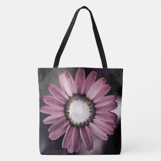 Sac fourre-tout de marguerite rose rustique (Devant)