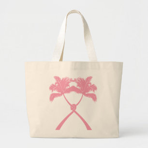 Sac fourre-tout de mariage de plage de palmiers à