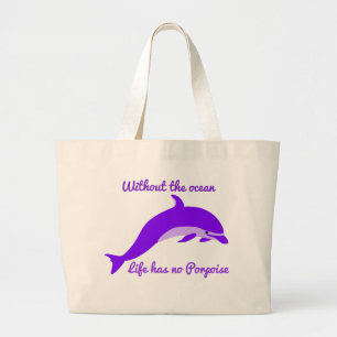 Sac fourre-tout de marsouin pourpre