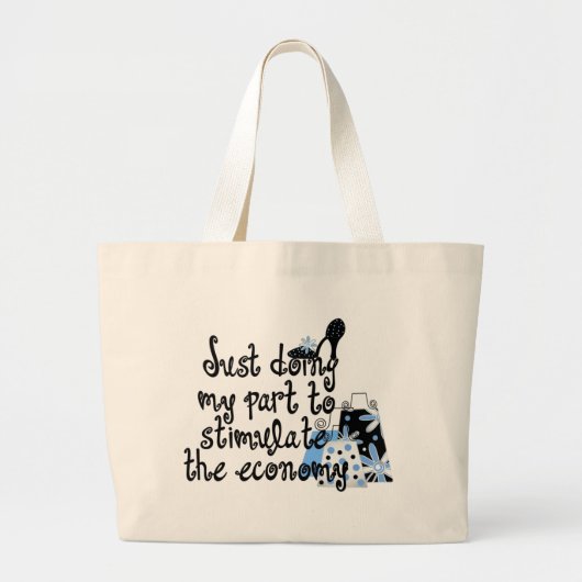 Sac fourre-tout de mode bleu (Devant)