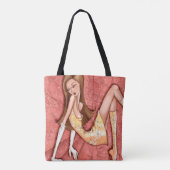 Sac fourre-tout de mode d'art original Go-Go Girl (Dos)