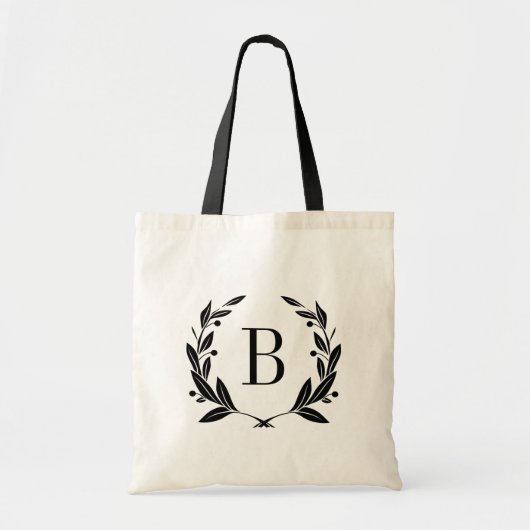 Sac fourre-tout de monogramme de couronne (Devant)