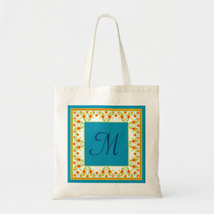 Sac fourre-tout de Monogramme frontalier Marigolds