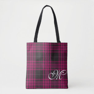 Sac fourre-tout de monogramme rose