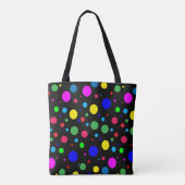 Sac fourre-tout de Motif de couleur de bulle Polka (Dos)