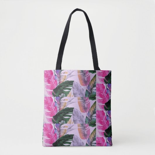 Sac fourre-tout de Motif d'impression Tropical (Devant)