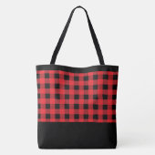 Sac fourre-tout de Noël Buffalo Plaid (Dos)