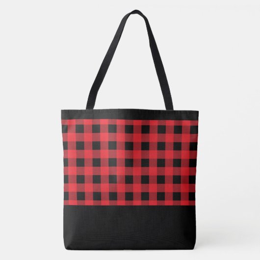 Sac fourre-tout de Noël Buffalo Plaid (Devant)