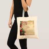 Sac fourre-tout de Noël Candy Cane (Devant (produit))
