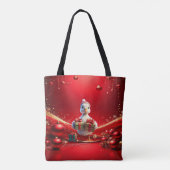 Sac fourre-tout de Noël de canard mignon (Dos)
