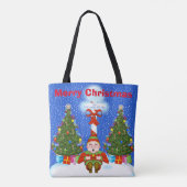 Sac fourre-tout de Noël des elfes endormis (Dos)