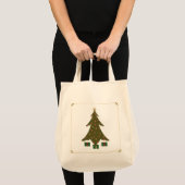 Sac fourre-tout de Noël doré (Devant (produit))