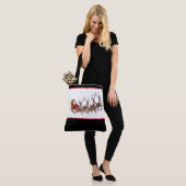 Sac fourre-tout de Noël Père Noël et Sleigh (Sur le modèle)