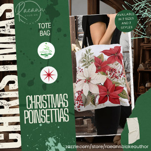 Sac fourre-tout de Noël Poinsettias
