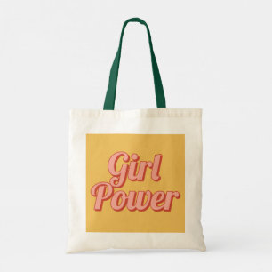Sac fourre-tout de nom Customisé Girl Power Retro