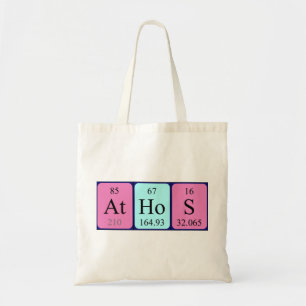 Sac fourre-tout de nom de table périodique Athos
