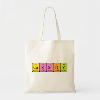 Sac fourre-tout de nom de table périodique Cassidy