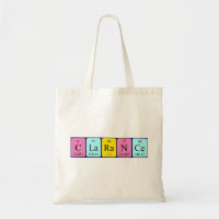 Sac fourre-tout de nom de table périodique Claranc