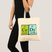 Sac fourre-tout de nom de table périodique Cody (Devant (produit))