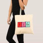 sac fourre-tout de nom de table périodique cravate (Devant (produit))