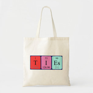 sac fourre-tout de nom de table périodique cravate
