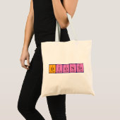 Sac fourre-tout de nom de table périodique dionte (Devant (produit))