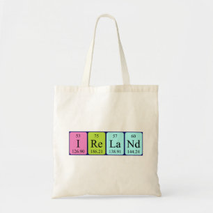 Sac fourre-tout de nom de table périodique en Irl