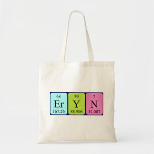 Sac fourre-tout de nom de table périodique Eryn