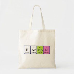 Sac fourre-tout de nom de table périodique Harmon