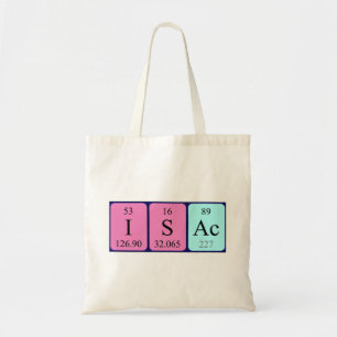Sac fourre-tout de nom de table périodique Isac