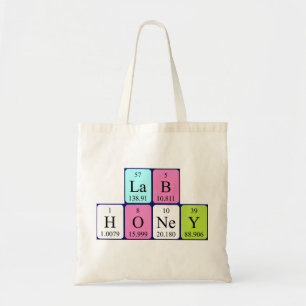 Sac fourre-tout de nom de table périodique Lab Ho