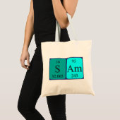 Sac fourre-tout de nom de table périodique Sam (Devant (produit))
