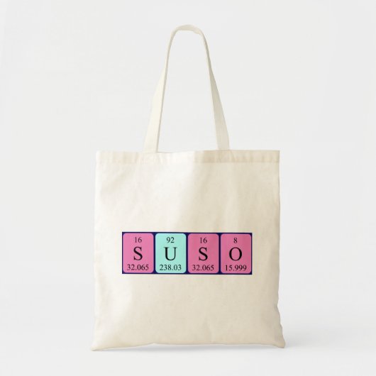 Sac fourre-tout de nom de table périodique Suso (Devant)