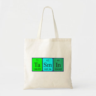 Sac fourre-tout de nom de table périodique Tasmin
