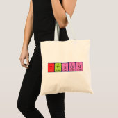 Sac fourre-tout de nom de table périodique Tyson (Devant (produit))