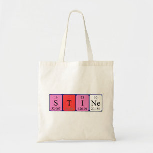 Sac fourre-tout de nom de table périodique unique