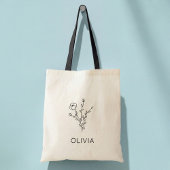 Sac fourre-tout de nom du Fleur sauvage rustique B