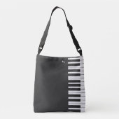Sac fourre-tout de notes musicales pour piano mode (Dos)