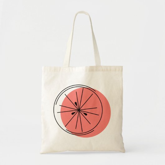 Sac fourre-tout de pamplemousse rose (Devant)