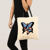 Sac fourre-tout de papillons bleus et roses (Devant (produit))