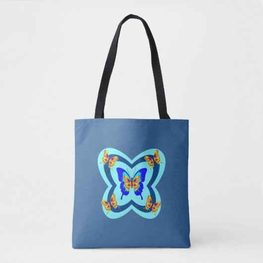 Sac fourre-tout de papillons multicolores (Devant)