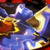 Sac fourre-tout de passion violet et jaune